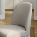 ROSENTORP / ROSENTORP Table and 4 chairs, white/Kilanda light beige white, 110/155 cm