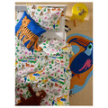 NATTHÄGER Duvet cover and pillowcase, multicolour/jungle, 150x200/50x60 cm
