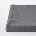 DRÖNA Lid, dark grey textile, 39x34 cm