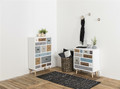 Nightstand Cabinet Bedside Table with Drawers Thais