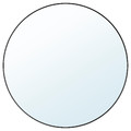 LINDBYN Mirror, black, 80 cm
