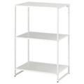 JOSTEIN Shelf unit, indoor/outdoor, metal white, 61x40x90 cm