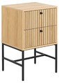 Bedside Table Nightstand Albany, natural oak