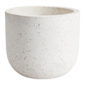 Plant Pot GoodHome Terrazzo 12 cm, white