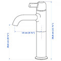 VOXNAN Wash-basin mixer tap, tall, chrome-plated