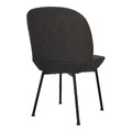 Upholstered Chair Cloe, dark grey