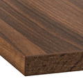 EKBACKEN Worktop, brown walnut effect/laminate, 186x2.8 cm