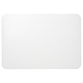 PLÖJA Desk pad, white/transparent, 65x45 cm