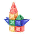 Cleverclixx Magnetic Tiles Mini Tiles Pack Intense 28 pieces, 3+