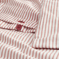 SOLFIBBLA Duvet cover and pillowcase, white red/stripe, 150x200/50x60 cm