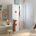SMÅSTAD / PLATSA Wardrobe, white white/with 2 clothes rails, 60x42x181 cm