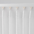 GJERTRUD Sheer curtains, 1 pair, white, 145x300 cm