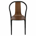 Chair Bella, black/walnut