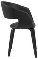 Chair Supernova, faux leather, black