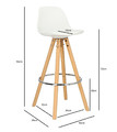 Bar Stool Nord, white