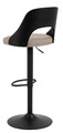 Bar Stool Lucy, beige/black