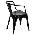 Dining Chair Paris Arms, black