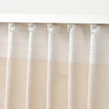 LENDA Curtains with tie-backs, 1 pair, off-white, 140x300 cm