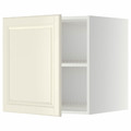 METOD Top cabinet for fridge/freezer, white/Bodbyn off-white, 60x60 cm
