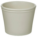 KÖRSBÄRSBJÖRK Plant pot, light grey/beige, 12 cm