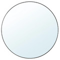 LINDBYN Mirror, black, 110 cm
