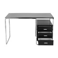 Desk with Drawers Thon, black