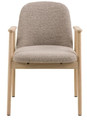 Dining Chair Leo, beige/oak