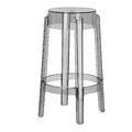 Bar Stool Ghost 66cm, grey transparent