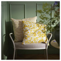 FJUNKLOCKA Cushion cover, yellow/white, 50x50 cm