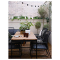 VÄSMAN Extendable table, outdoor, light brown stained, 135/190x74 cm