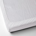 BÄRGLIM Fitted sheet, white, Double