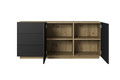 Chest of Drawers Asha 167cm, artisan/matt black