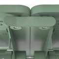 MITTZON Foldable table with castors, green, 140x70 cm