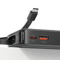 USAMS Power Bank Powerbank 10000mAh 20W Retractable USB-C Cable
