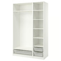 PAX Wardrobe combination, white, 150x58x236 cm