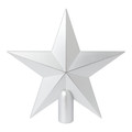 Star Christmas Tree Topper, Silver, 20 cm