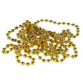 Christmas Tree Pearl Bead Chain Garland, Gold, 8 mm x 2.7 m