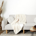 Blanket Throw Sherpa 120x150cm, ecru
