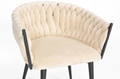 Glamour Braided Chair ROSA, black-beige