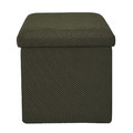 Folding Storage Pouffe Vels Atom, khaki