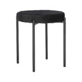 Stool Madonna, velvet, black