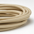 LILLHULT usb-c cable, beige, 3m. Braided, flexible, with rubber connectors. Includes elastic band for storage.