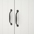 SKRUVBY Cabinet with doors, white, 70x90 cm