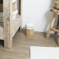 Mini Bamboo Wood Bin, white