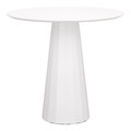 Table Florero, round, single leg, white