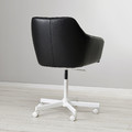 TOSSBERG / MALSKÄR Swivel chair, Grann black/white