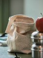 HAJMAL Snack bag, fabric, natural, 14x6x22 cm