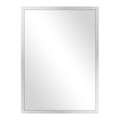 Mirror 50x70 cm, silver aluminum frame