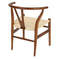 Dining Chair Wicker Natural, dark brown