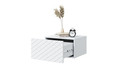 Wall-Mounted Bedside Table Scalia 50 Set of 2, matt white
